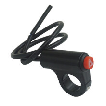 Oppgradert signalbryter for sykkelsikkerhet Dobbel blinkende signalbryter, 565 mm, 75 g, plast for 22 mm styrer