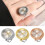 Digitaluhr Ringuhr SILBER Silber 2