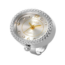 Digitaluhr Ringuhr SILBER Silber