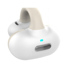 Jacenvly2024 Nouveaux écouteurs Bluetooth sans fil, design sport à clip avec affichage numérique, double oreillette, filaires, roses, compatibles