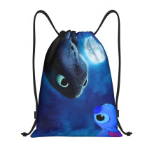 Geantă pliabilă Stitch Classic cu șnur, sport, fitness, geantă cu șnur, unisex, geantă de călătorie pentru sporturi de plajă, medie