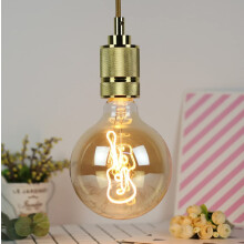LINLIN LED Edison-pære, LED dekorativ fyrværkeripære LED glødetrådspære dekorativ pære kugleformet E27 110-130V4W