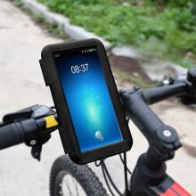 Suport de telefon pentru bicicletă compatibil cu iPhone - Husă de navigație pentru ciclism impermeabilă, rezistentă la șocuri, sensibilă la