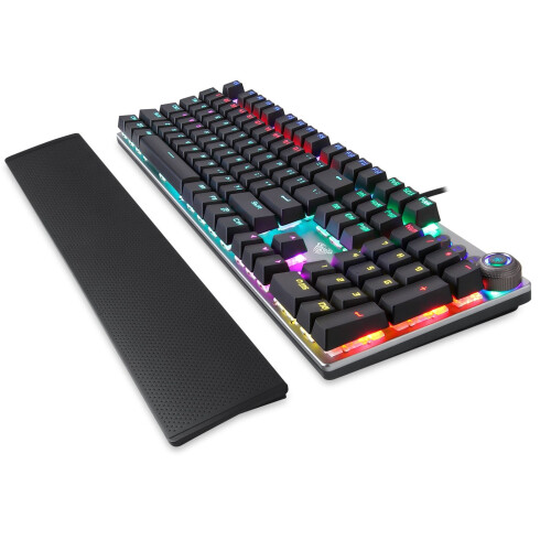 AULA F2088Russian Punk Keycap Μπλε/Καφέ Μηχανικό Πληκτρολόγιο Gaming, Πληκτρολόγιο 1