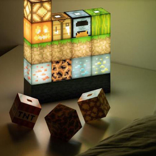 Φώτα Νυχτερινής Χρήσης Minecraft Byggklossar Λάμπα Ραφής USB Τροφοδοσία 2