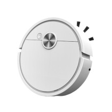 mtvxesu robotstøvsuger, 3-i-1 oppladbar suge-, feiings- og moppingsmaskin, mini intelligent støvsuger med 2 moppekluter