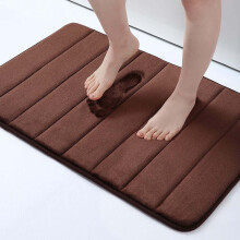 Tapis de bain ZOUYUE en mousse à mémoire de forme, 61 x 41 cm, ultra doux, antidérapant, absorbant et lavable en machine, pour salle de bain,