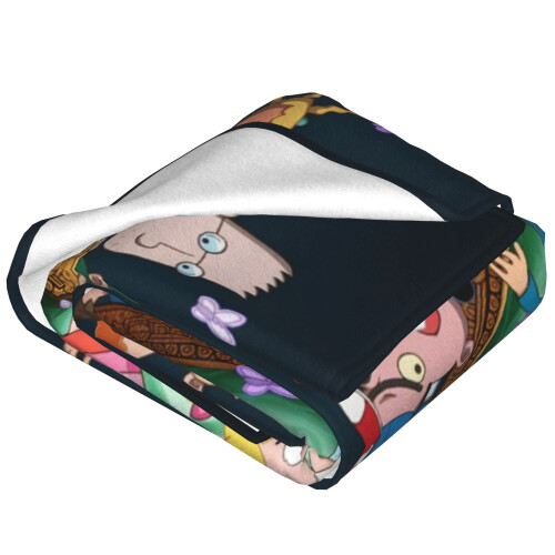 Κουβέρτα Hey Arnold Throw Soft Plush Travel Butterfly για Υπνοδωμάτιο, Σαλόνι, Καναπέ, Γραφείο, Δώρο 1