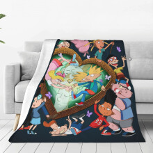 Couverture Hey Arnold douce et moelleuse, idéale pour les voyages, la chambre, le salon, le canapé ou le bureau. Cadeau parfait en toute saison