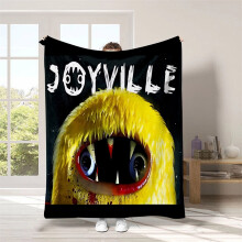 Couverture réversible imprimée Joyville Horror 76 x 102 cm - Idéale pour la décoration d'Halloween, les cadeaux d'enfants, les voyages, les