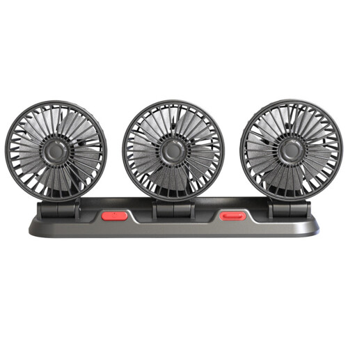 High Wind USB Interface Multifunctional Three Head Electric Fan