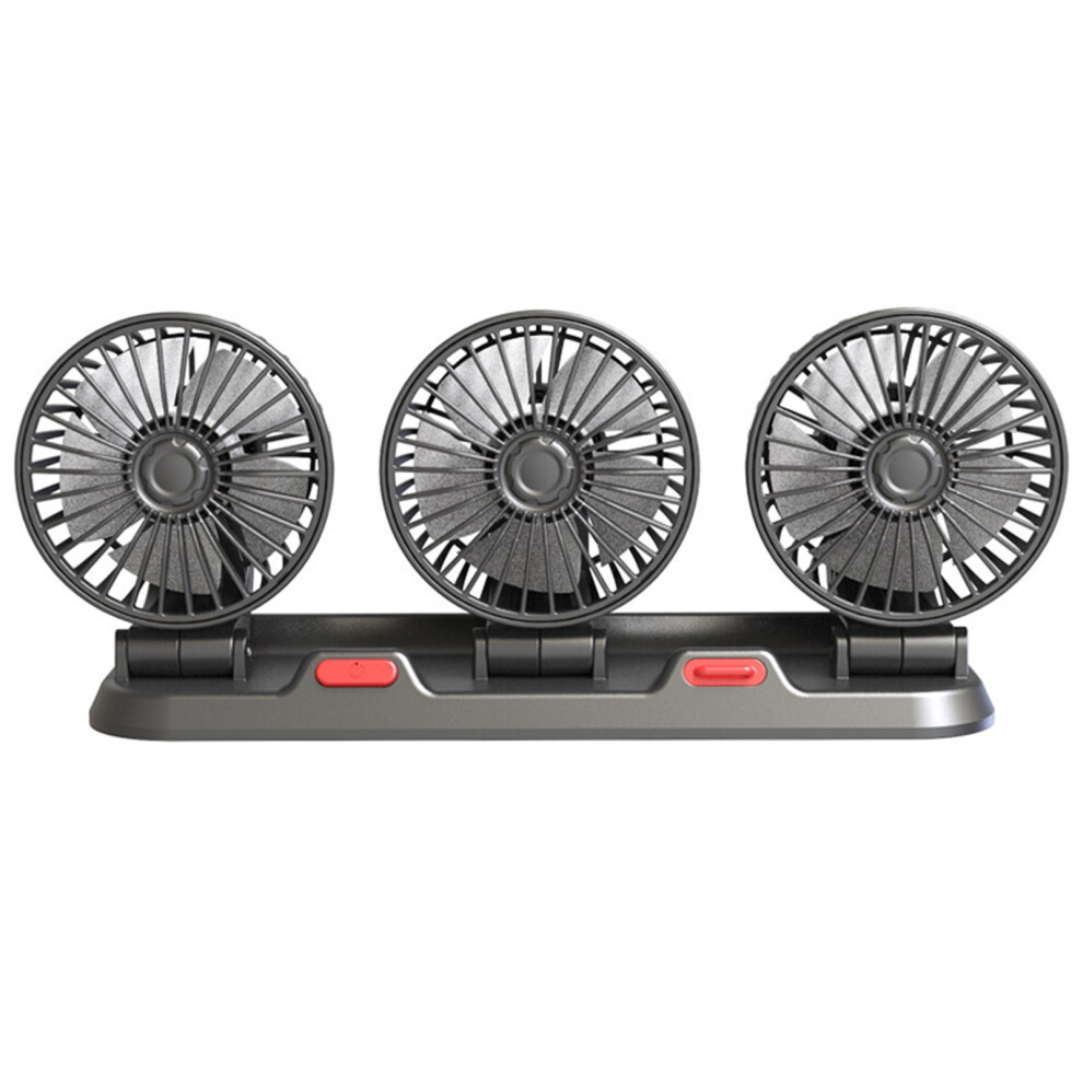 High Wind Usb Interface Multifunctional Three Head Electric Fan 9423501566935