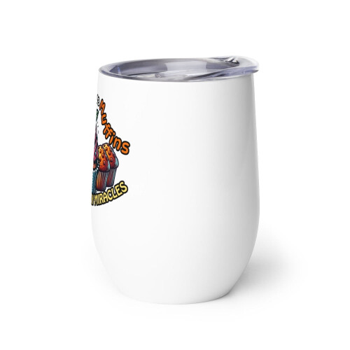 Αστείο ζαχαροπλαστικό λογοπαίγνιο Cupcake Wine Tumbler, Τα Cupcakes Είναι Μάφινς που Πίστευαν 2