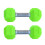 Ruhiku GW Baby Dumbbell Teether, Κουδουνίστρα & Αισθητηριακό Παιχνίδι Σιλικόνης για Βρέφη, 2 1