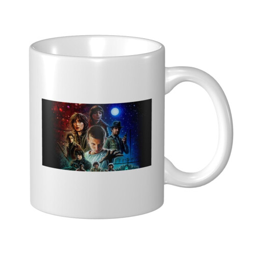 Κούπα καφέ Stranger Things Comics για κακάο, τσάι, ποτά | Holds12Ounces Κεραμική κούπα Camper Μικρή
