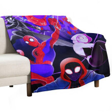 Couverture Spider-Man: New Generation (taille Queen), idéale pour les cadeaux de fans, en flanelle peluche ultra douce, légère et confortable,