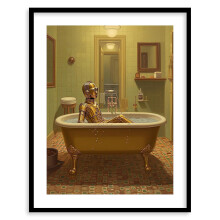 Affiche Star Wars ASPORIC pour salle de bain - Style vintage - Dark Vador, Stormtrooper, Yoda - 61 x 41 cm (24 x 16 pouces) - Sans cadre
