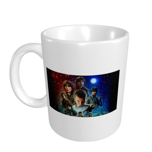 Κούπα καφέ Stranger Things Comics για κακάο, τσάι, ποτά | Holds12Ounces Κεραμική κούπα Camper Μικρή 1