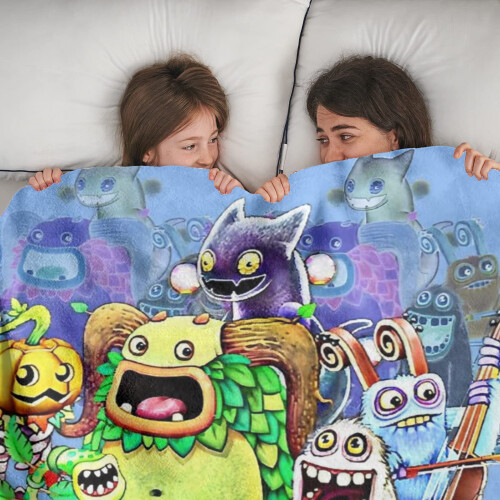 Νέα Κουβέρτα My Singing Monsters Δώρα για τους λάτρεις του θηράματος, Ζεστές, μαλακές και 1