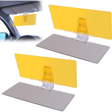 High-Quality Polycarbonate Visor, Windshield Anti-Glare Extension Offers Unmatched Protection, 2-in-1 Visor For Day And Night, Universal Fitment
