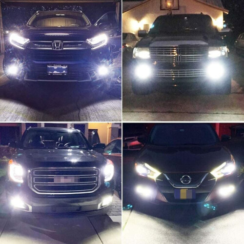 Λαμπτήρες H3LED, εξαιρετικά φωτεινά φώτα ομίχλης LED με φωτισμό 180 μοιρών και στις δύο 1
