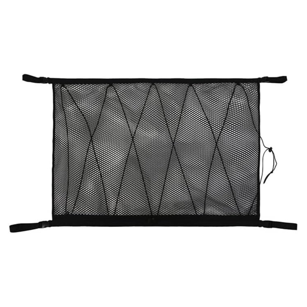Ceiling Cargo Net For Car, Enhanced Design For Stability & Safety Double-Layer Mesh Roof Storage Organizer, Car Organizers And Storage With Upgraded 9138057167177