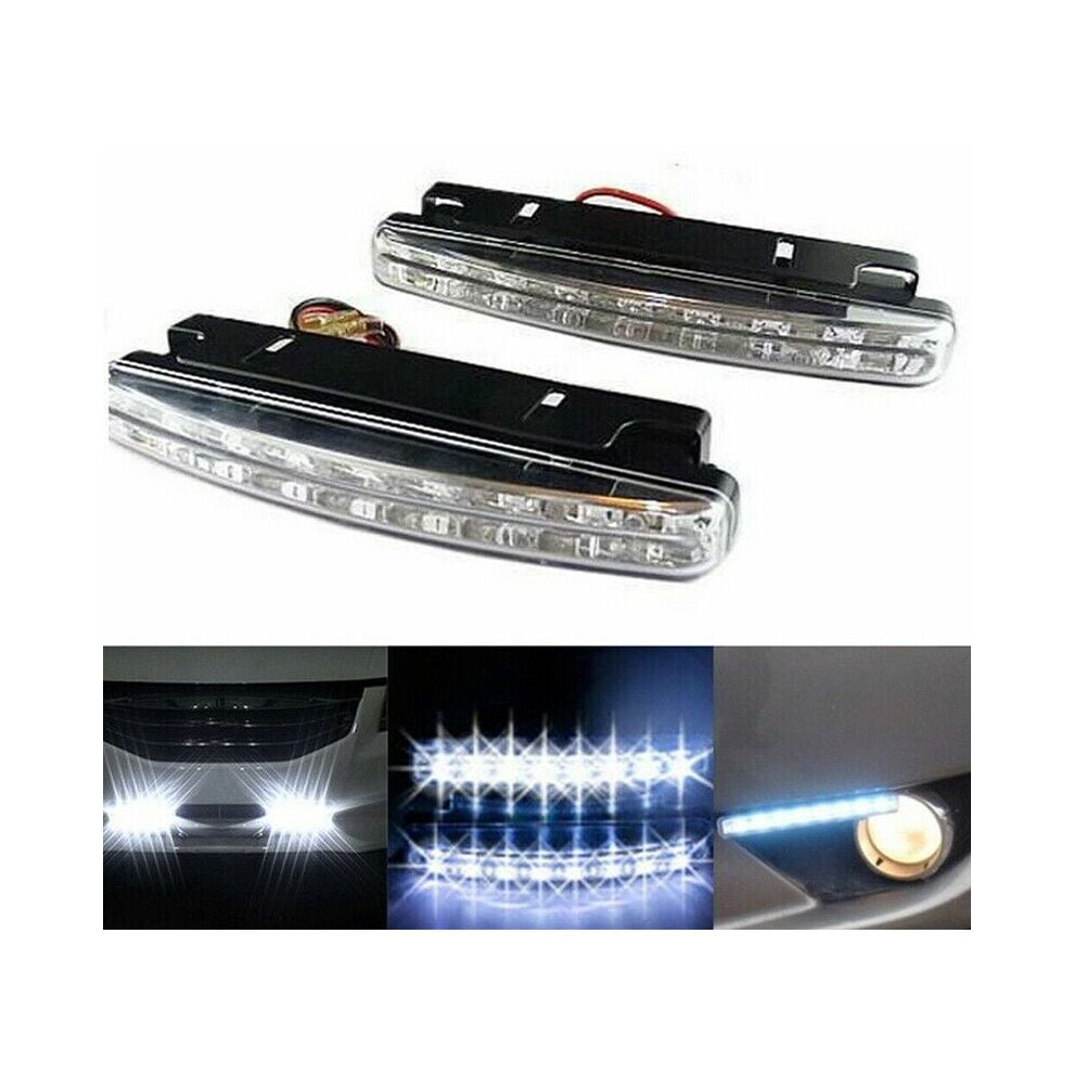 High Power Led Daytime Running Waterproof Super Bright 8-Led Drl Bulb For Car Suv Decoration Easy Installation Lifespan 50,000-100,000 Hours Light 9138057169461