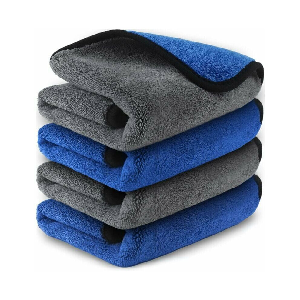 Microfiber Towels for Cars, Ultra Soft & Highly Absorbent Quick Drying Non-abrasive Cloth for Car Cleaning, Polishing, Lint Free & Streak Free