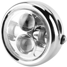 Obudowa reflektora do motocyklowego oświetlenia LED, okrągła lampa w stylu retro, odporna na wstrząsy, z ochroną przed kurzem IP67, montaż