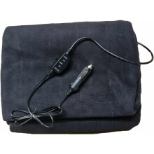 Item essencial para viagens: Cobertor elétrico térmico para maior conforto, feito de lã escovada premium, cobertor portátil aquecido para carro,