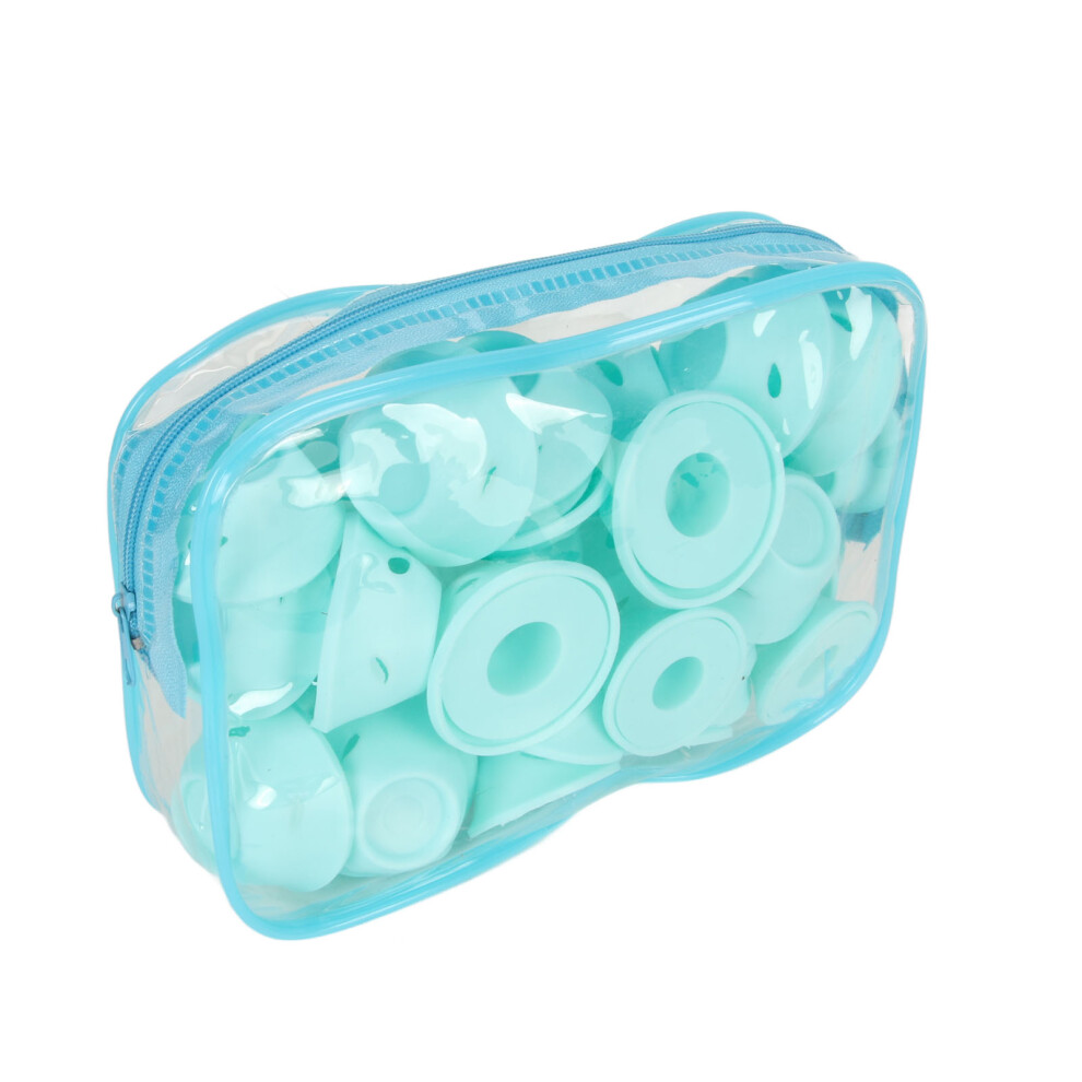 40Pcs Soft Silicone Heatless Hair Rollers â Portable, Two Sizes for Women
