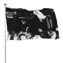 BYADKOA - Bandiera con copertina dell'album Playboi Carti Die Lit, estetica decorativa, resistente, per la tana dell'uomo, arazzo da parete con 4
