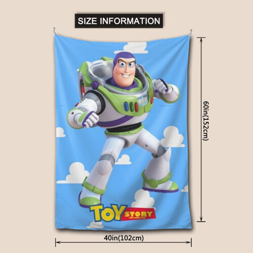Ταπισερί τοίχου Toy Story, αδιάβροχη πολυεστερική κάθετη διακόσμηση για υπνοδωμάτιο, 2