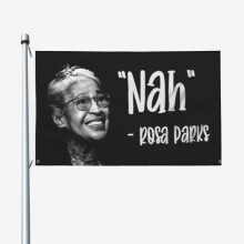 Bandiera Rosa Parks Nah 3x5 piedi per dormitorio universitario, camera da letto e soggiorno, decorazione per la casa, arazzo da appendere per regali