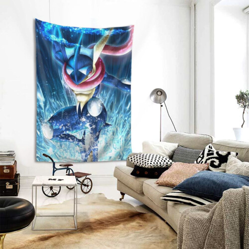 Greninja Tapestry Μεγάλο Banner Κρεμαστό Τοίχο Ταπισερί Αισθητική Αφίσα Καλλιτεχνικό Φόντο 1