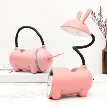 Quinlirra 3-stufige Schreibtischlampe mit Augenschutz, USB-aufladbar, für Hausaufgaben und Lesen, geeignet für Studentenwohnheime