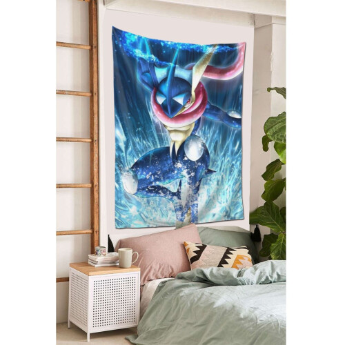 Greninja Tapestry Μεγάλο Banner Κρεμαστό Τοίχο Ταπισερί Αισθητική Αφίσα Καλλιτεχνικό Φόντο 2