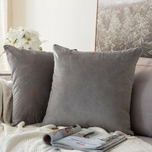 Set di 2 federe in velluto Cterwk per cuscini decorativi, 45x45 cm, quadrate, decorative, per letto, divano.