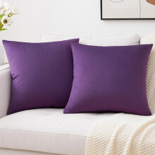 Set di 2 federe decorative in morbido velluto Cterwk per cuscini da divano, letto, 40x40 cm.