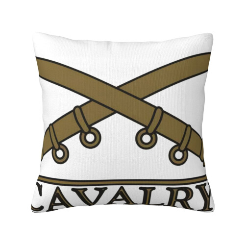 Capa de Almofada Decorativa US Army Cavalry2024, Quadrada, 45x45cm (18x18 polegadas), para Sofá, Cama ou Poltrona.