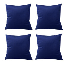 Cterwk4Pack Fodere per cuscini decorativi quadrate, tinta unita, spesse, in velluto super morbido per divano, soggiorno, ufficio, 45x45 cm
