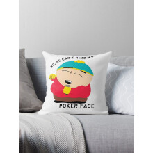 Cartman Poker Face - Fodere per cuscini decorativi South Park, 16x16 pollici