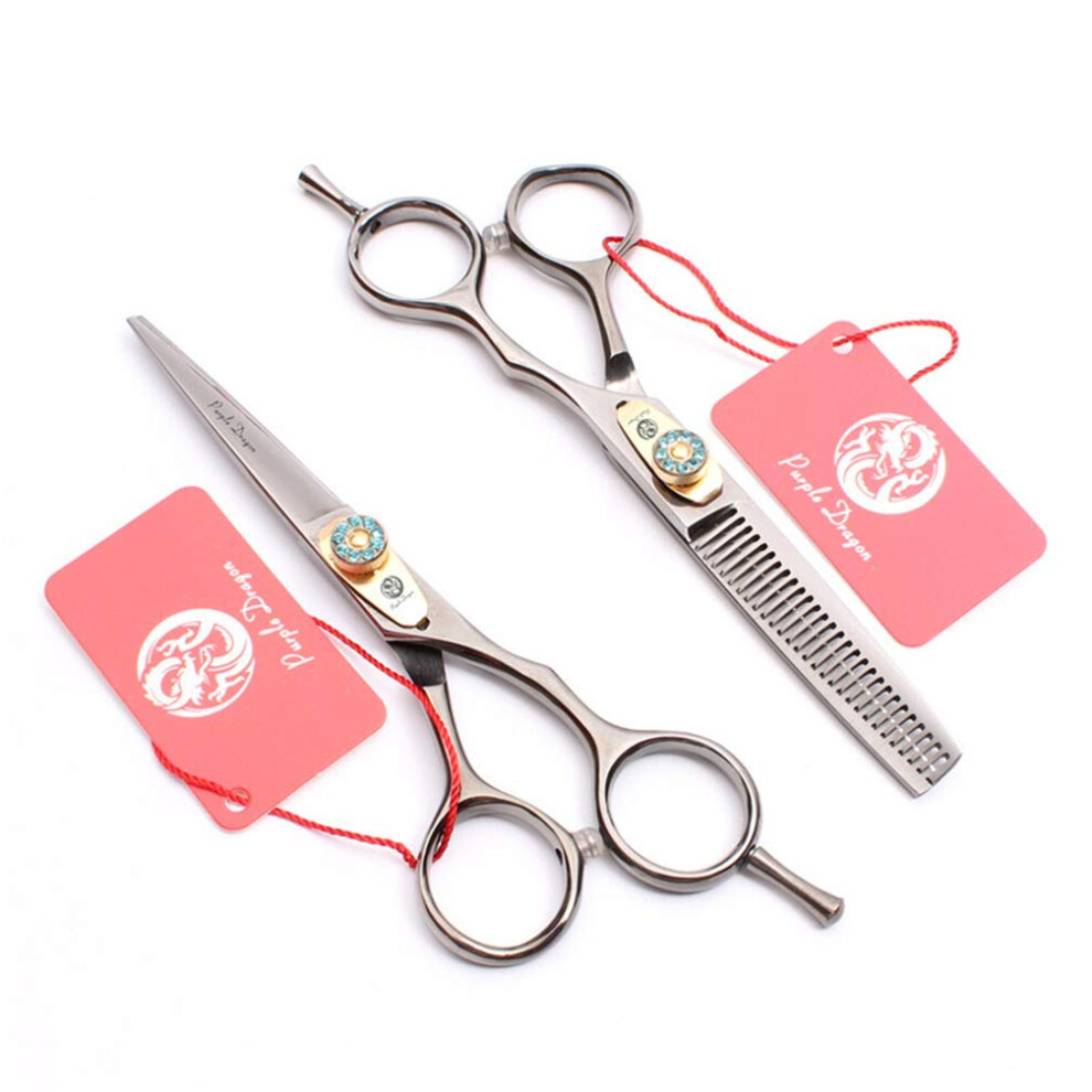Professional Hair Cutting Scissors and Thinning Shears Set 6.0 Inch Japanese Steel Barber Kit