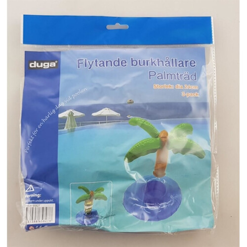 Palmträdburkhållare Pool Blå 2