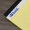 BAZIC Perforated Writing Pad, 50Sheets8.5"x11.75", Canary, Total24Count 2