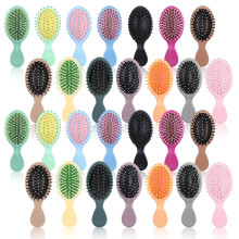 28 Pieces Mini Hair Brush Set with Gentle Detangling Bristles, Travel Size, 14 Vibrant Colors