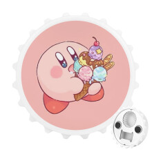 Kirby-Flaschenöffner magnetisch mit Kühlschrankmagneten – Einzigartige Geschenkidee für Campingfans – Cooles Gadget für Outdoor-Aktivitäten,