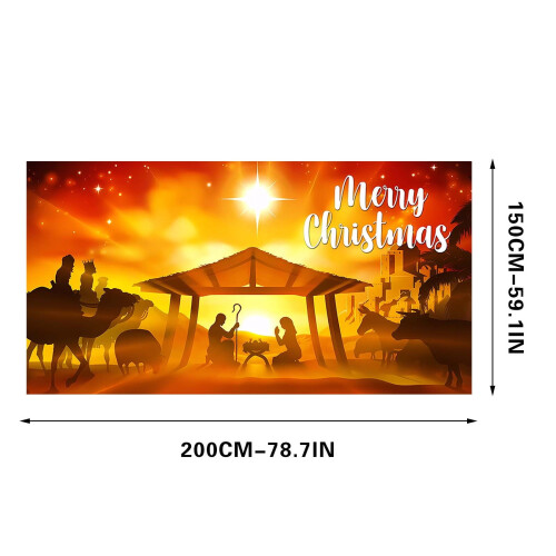 Χριστουγεννιάτικη αφίσα για τοιχογραφίες γκαραζόπορτας, χειμερινή διακόσμηση
