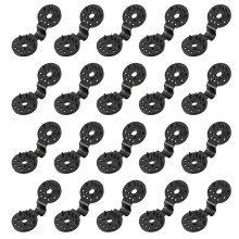 20 stuks plastic snelsluitende oogjes voor praktische schutting- en schaduwnetclips (zwart)