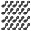 20pcs Plastic Instant Grommets Practical Fence Shading Net Clips (Black) 1